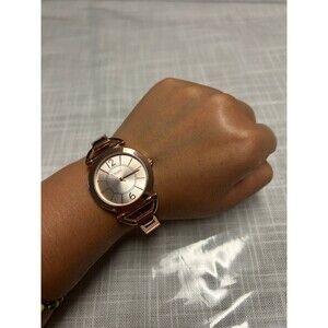 Vivani Women's Rose Gold Tone Cuff Watch